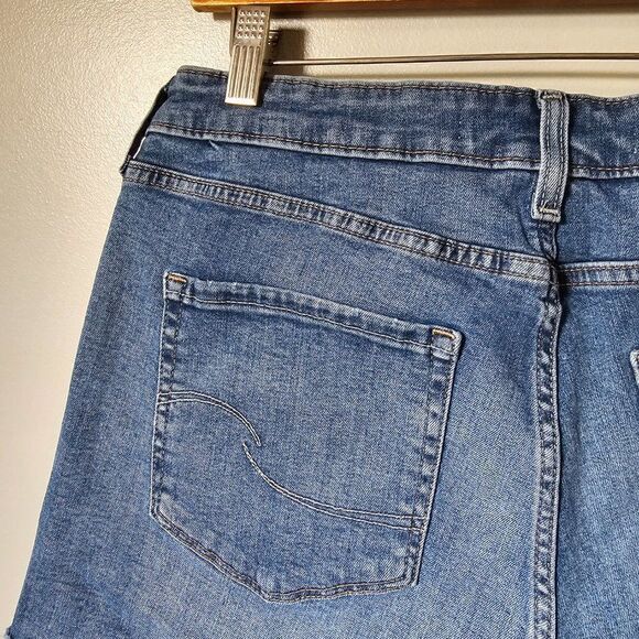 EUC LEVI'S STRAUSS HIGH RISE SHORTS RAW HEM SIZE 12 - W31 - Picture 5 of 16